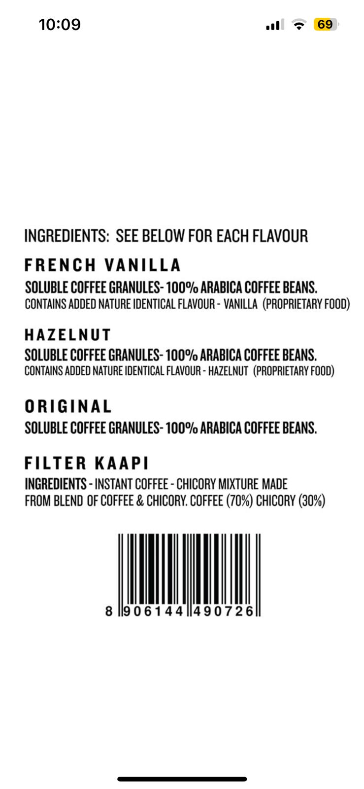 Instant Coffee: Unknown Brand