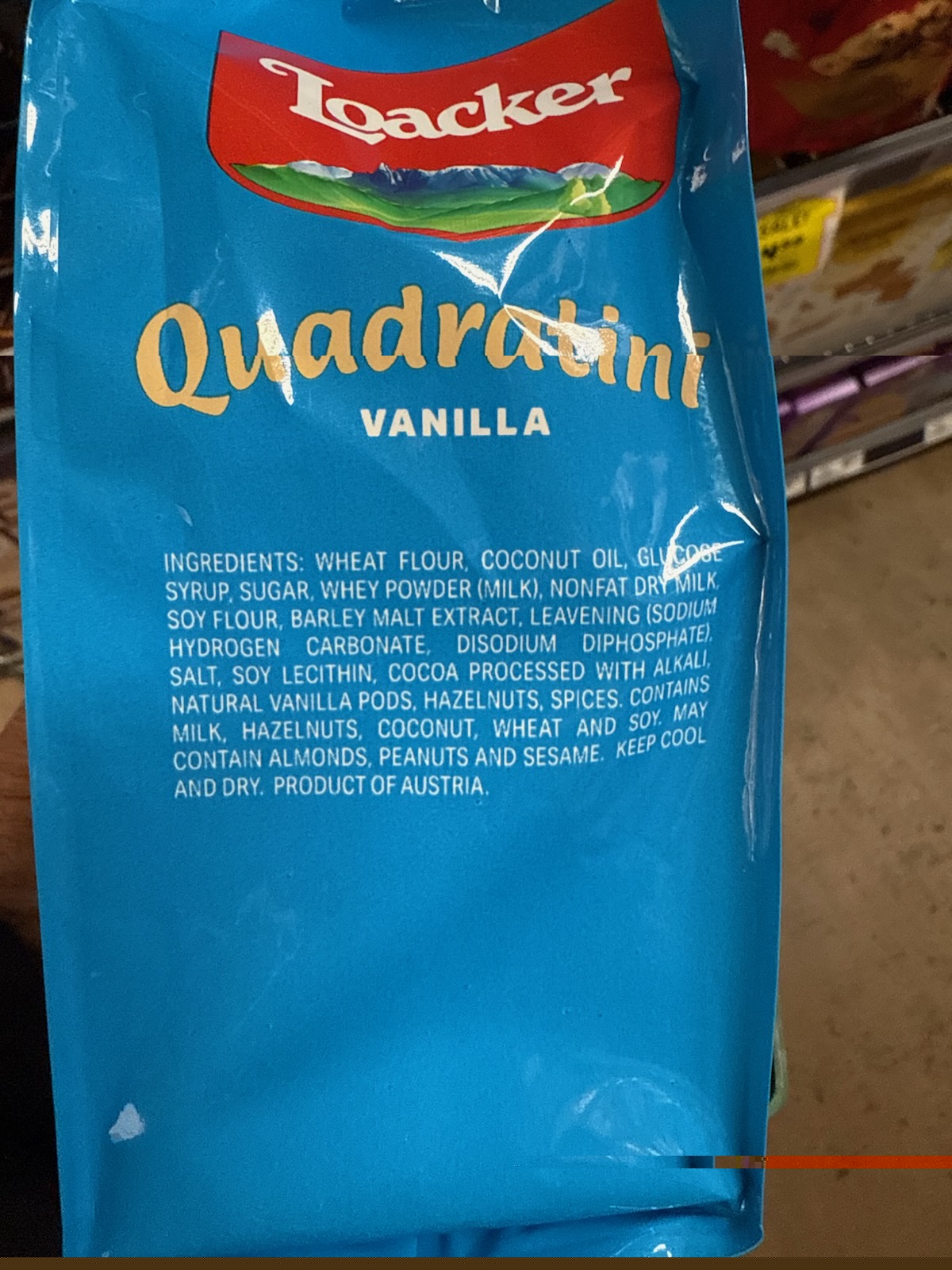Wafer Cookies: Loacker Quadratini